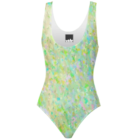 Watercolor One Piece Swimsuit