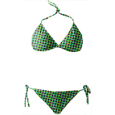 Green Dots Bikini