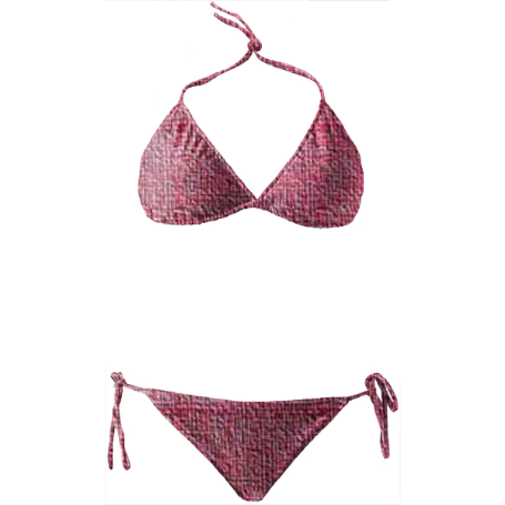 Pink Textured Bikini