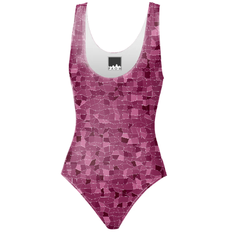 Raspberry One Piece Swimsuit