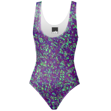 Painter - Deep Purple One Piece Swimsuit