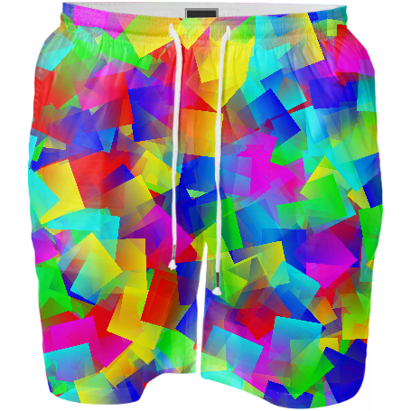 Bright Primary Swim Shorts