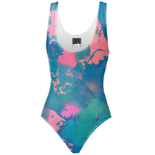 Blue Paint One Piece Swimsuit