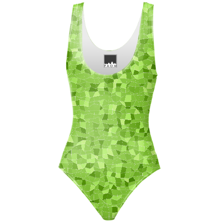 Green Apple One Piece Swimsuit