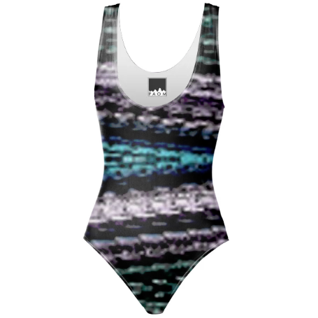 Black Pastel One Piece Swimsuit