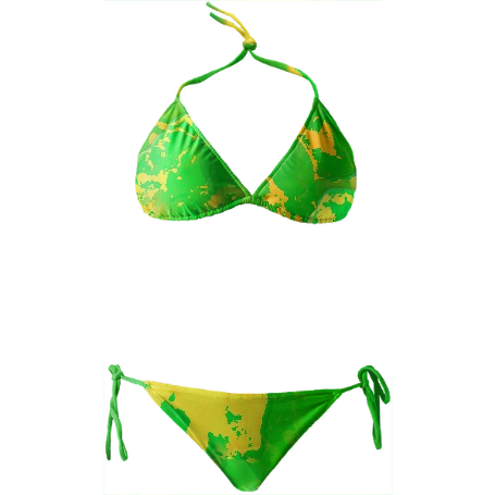 Green Paint Bikini